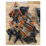 Large Assortment of Spring Clamps