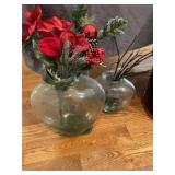 (2) Glass Vases