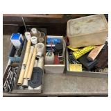Asst of Alum. Scrap, Center Drills, & PVC Remnants