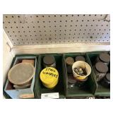 (7) Plastic Bins of Assorted Hardware