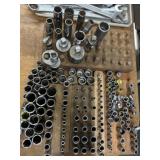 Large Assortment of 3/8,1/4, & 1/2 Drive Sockets