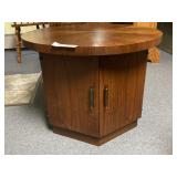 (2) Inlaid Circular End Tables