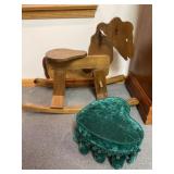 Rocking Horse w/ Footstool