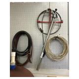 Romex Wire w/ Barrel Pump, Fish Tape & Torch Hoses
