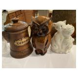 (3) Decorative Ceramic Cookie Jars
