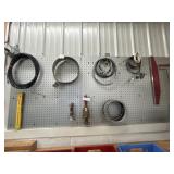 Assorted Cable, Paintbrushes, & Paint Roller