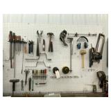Contents of Tools on Pegboard