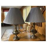 (2) Metal Table Lights