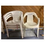 (4) PVC Patio Chairs