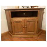 Oak Corner Television Stand