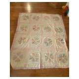 Dresden Plate Quilt Top w/ Vintage Quilt