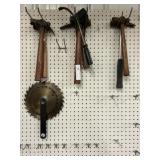Assortment of Hammers w/ Circular Saw Blades