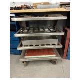 4-Tiered Stainless Steel Work Cart