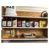 (2) Shelves of Auto Oil & Fluids