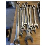 Asst. of Large SAE Combination Wrenches