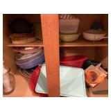 Asst. Platters, Storage Containers & Strainer