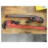 (2) Ridgid 24" Pipe Wrenches