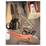 Assortment of Shears w/ Leather Punch