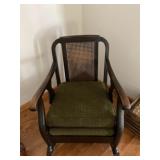 Rushback Bentwood Uph. Rocking Chair w/ Armchair