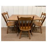 Formica Top Kitchen Table w/ 4 Chairs