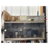 Wall Mounted Cabinet w/ Large Asst of Drill Bits