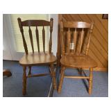 (2) Plank Seat Chairs
