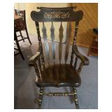 Softwood Stencil Decorated Rocker