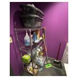 Selection of Cleaning Supplies, Mop, Etc