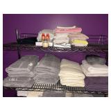 Selection of Towels, Linens & Comfort Mat