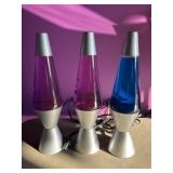 (3) Electric Lava Lamps