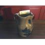 Contemporary Blue Decorated Stoneware Milk Pitcher