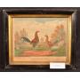 Framed Print of Rooster and Hen