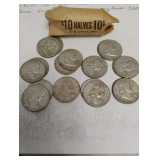 Roll 1962 D Franklin halfs 