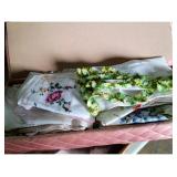 Vintage lady handkerchief Hu