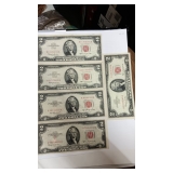 CH. RED NOTE 2$ BILL...NICE ONES !!