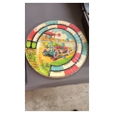 OLD TIN MARBLE GAME..