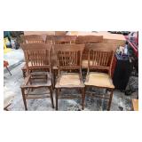 SET OF 6 OAK CHAIRS