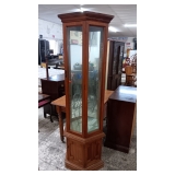 MODERN LIGHTED CURIO CABINET