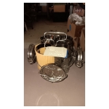 GLASS SET W/ COASTERS & CARRIER