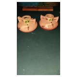 PR. ROSEVILLE CANDLE HOLDERS
