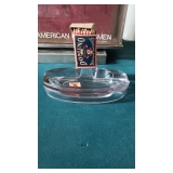 OLD ASHTRAY W/ MATCH BOX HOLDER