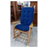 OAK ROCKER W/ CUSHIONS