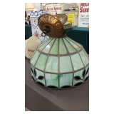 OLD SLAG GLASS HANGING LIGHT