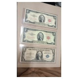 CHOICE BLUE 1$ OR RED 2& NOTE CHOICE BLUE 1$ OR RED 2& NOTE