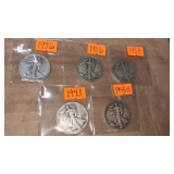 CHOICE WALKING LIBERTY 1/2 DOLLAR CHOICE WALKING LIBERTY 1/2 DOLLAR