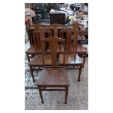 SET OF 6 NICE OAK CHAIRS