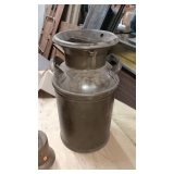 SMALL MILK CAN W/ LID..PIN HOLE IN THE BOTTOM