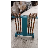 OLDER CROQUET SET FOR 4