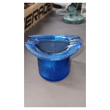 COBALT BLUE HAT ASHTRAY