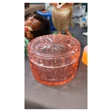 GLASS PINK JAR